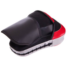 Лапа вигнута FitBox для боксу та єдиноборств 25x18,5x4,5см 2шт, чорний-червоний, код: BO-2885_BKR-S52