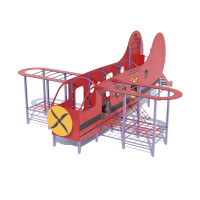 Гімнастичний комплекс Miros “Літак” 8470х6110х2960 мм, код: DIO424HDPE