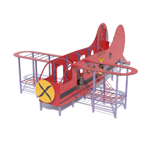 Гімнастичний комплекс Miros “Літак” 8470х6110х2960 мм, код: DIO424HDPE