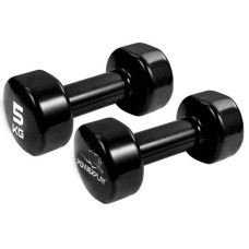 Гантелі вінілові PowerPlay Achilles 2х5 кг, чорні, код: PP_4125_5kg_2in