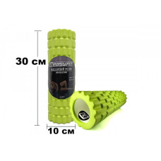 Масажний ролер EasyFit Grid Roller Mini 300х100 мм, салатовий, код: EF-2017-GN-EF