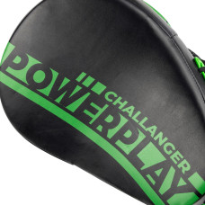 Лапи боксерські PowerPlay PU, пара, чорний-зелений, код: PP_3041_Green