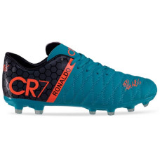 Бутси футбольні Owaxx Ronaldo CR7 розмір 41 (26см), бірюзовий-чорний, код: 1908-39-44_41BBK
