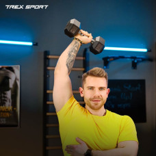 Гантеля шестигранна прогумована TX-125RD Trex Sport 12,5кг, код: 5902308232266