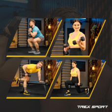 Гантеля шестигранна прогумована TX-125RD Trex Sport 12,5кг, код: 5902308232266