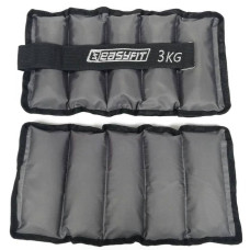 Обтяжувачі EasyFit Metal (фіксована вага) 2х3 кг, код: EF-AWTМ-300
