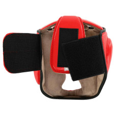 Шолом боксерський з повним захистом шкіряний Boxer New L, червоний, код: 2033-N_LR