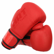 Боксерські рукавиці шкіряні Hard Touch 10 унцій, червоний, код: BO-4230_10R
