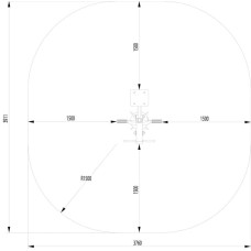 Хос Райдер InterAtletika 916х800х1119 мм, код: SM110-SM