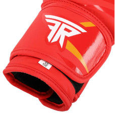 Боксерські рукавиці шкіряні Fistrage 12oz, червоний, код: VL-4279_12R