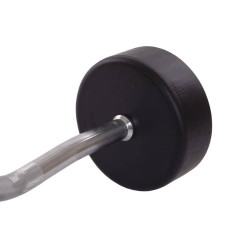 Штанга фіксована вигнута обрезиненная Zelart Rubber Coated Barbell 35 кг, код: TA-2687-35-S52