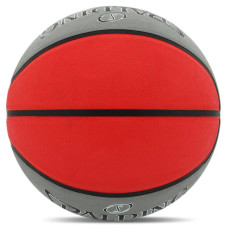 М"яч баскетбольний гумовий Spalding Triple Threat №7, сірий-червоний, код: 84546Z