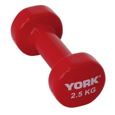 Гантелі для фітнесу вінілові круглі York Fitness 2х2,5кг червоний, код: 00-G00000408