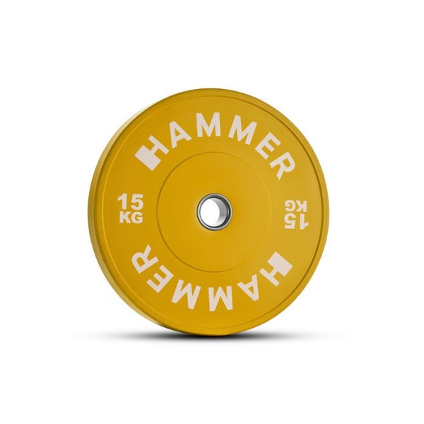 Бамперний диск Hammer 15 кг, жовтий, код: 17053-S25