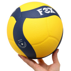 М'яч волейбольний Fox №5 PU, жовтий-синій, код: VB-5902