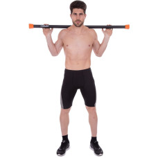 Бодібар Zelart Body Bar 8кг, чорний-помаранчевий, код: FI-1251-8-S52