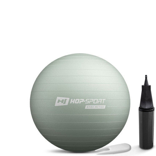 Фітбол Hop-Sport 45см шавлієвий + насос, код: 5902308235847