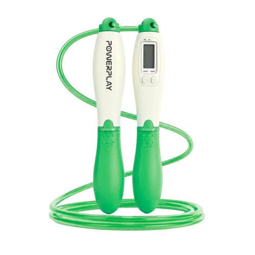 Скакалка з лічильником PowerPlay Jump Rope 2.8 см., зелений, код: PP_4216_Green