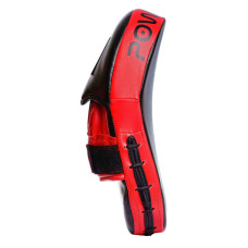 Лапи боксерські PowerPlay PU пара, 290х190х50 мм, чорний-червоний, код: PP_3051_Red