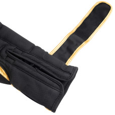 Боксерські рукавиці PowerPlay Ultra Mat 12 унцій, чорний-золотий, код: PP_3024_12oz_Bl/Gold