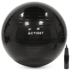 М'яч для фітнесу (фітбол) Actiget 85 см з насосом Black, код: ACT0148