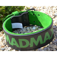 Пояс шкіряний для важкої атлетики MadMax Quick Release Belt L, чорний-сірий, код: MFB-302_L
