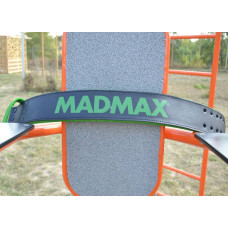 Пояс шкіряний для важкої атлетики MadMax Quick Release Belt L, чорний-сірий, код: MFB-302_L