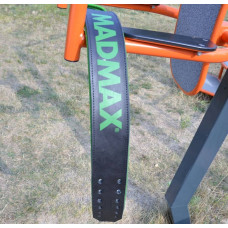 Пояс шкіряний для важкої атлетики MadMax Quick Release Belt L, чорний-сірий, код: MFB-302_L