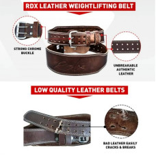 Пояс для важкої атлетики RDX Brown L, код: 40293_L