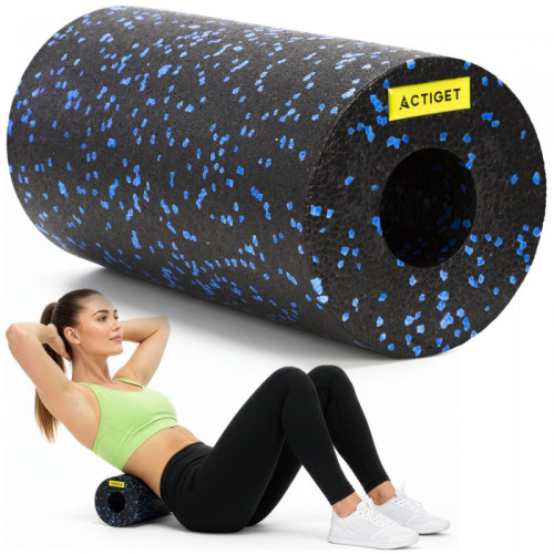 Масажний ролик Actiget EPP 29.5 x 15 см (валик, роллер) Black/Blue, код: ACT0093