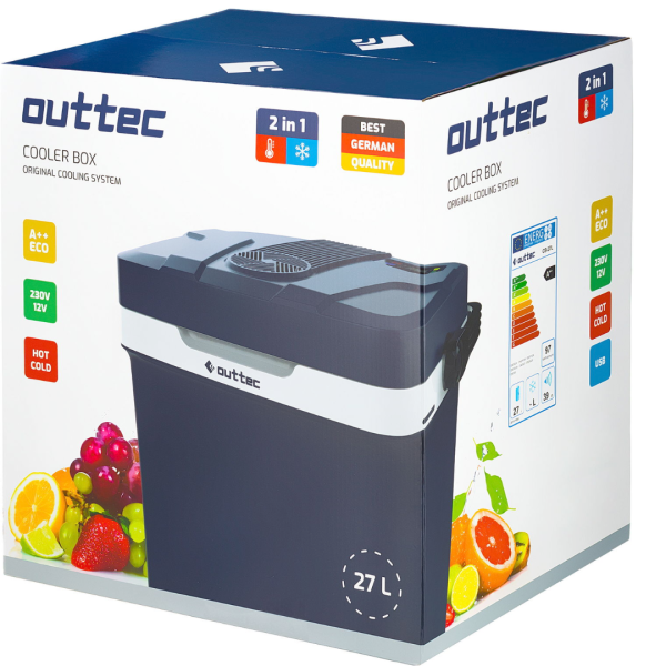 Автохолодильник Outtec 27 L чорний, код: 5907766660675