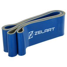 Гума петля для підтягувань та тренувань стрічка силова Zelart Power Loop 754г, сірий, код: FI-5439-7