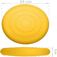 Балансувальна масажна подушка гладка EasyFit Balance Cushion, жовтий, код: EF-3164-Y-EF