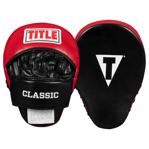 Лапи боксерські Title Classic Charge Punch Mitts Black/Red, код: CCHPM