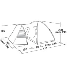Намет EasyCamp Eclipse 500 Rustic Green, код: 928899-SVA