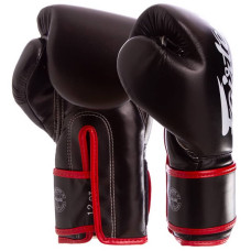 Рукавички боксерські Fairtex 10 унцій, чорний, код: BGV14_10_BK-S52