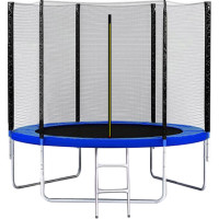 Батут з сіткою EnergyFIT 244 см (8FT), синій, код: GB10102-8FT
