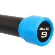 Бодібар Zelart Body Bar 9 кг, чорний-синій, код: FI-4776-9