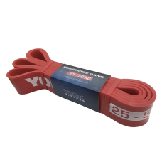 Резинка для фітнесу York 25-50кг - 2080x45x4,5 мм, червоний, код: 0014961805055
