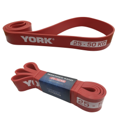 Резинка для фітнесу York 25-50кг - 2080x45x4,5 мм, червоний, код: 0014961805055