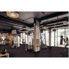 Гумова плитка EcoGuma Standart 30 мм (чорний), код: EG30B