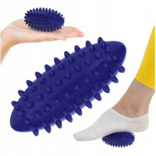 М"яч масажний огірок 4Fizjo Spike Bean 115x50 мм, синій, код: P-5905973400183