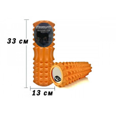 Масажний ролик EasyFit Grid Roller v.1.2, 330х130 мм, помаранчевий, код: EF-2022-OR-EF