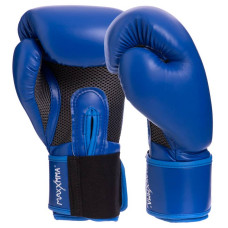 Рукавички боксерські Maxxmma на липучці 10 унцій, синій, код: GB01S_10BL