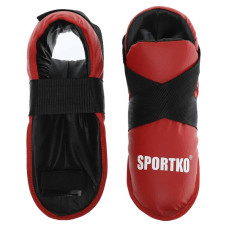 Фути захист ніг для єдинорборств SportKo XL (43-45), червоний, код: SP-4707_XLR