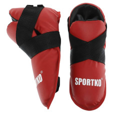 Фути захист ніг для єдинорборств SportKo XL (43-45), червоний, код: SP-4707_XLR