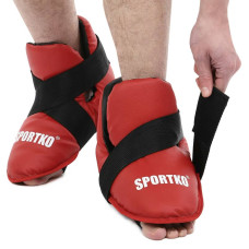 Фути захист ніг для єдинорборств SportKo XL (43-45), червоний, код: SP-4707_XLR