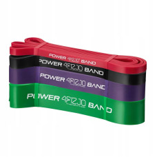 Еспандер-петля 4FIZJO Power Band 6-36 кг резина для фітнесу і спорту, набір 4 шт Mix, код: P-5907222931844