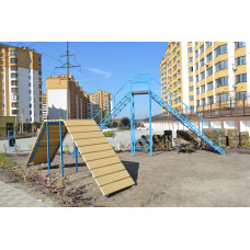 Гірка для дресирування собак з поручнями InterAtletika 7016х1000х4074 мм, код: ВО006-SM