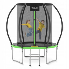 Батут із внутрішньою сіткою 4FIZJO PRO 6FT 183 см Black/Green, код: P-5907739319234